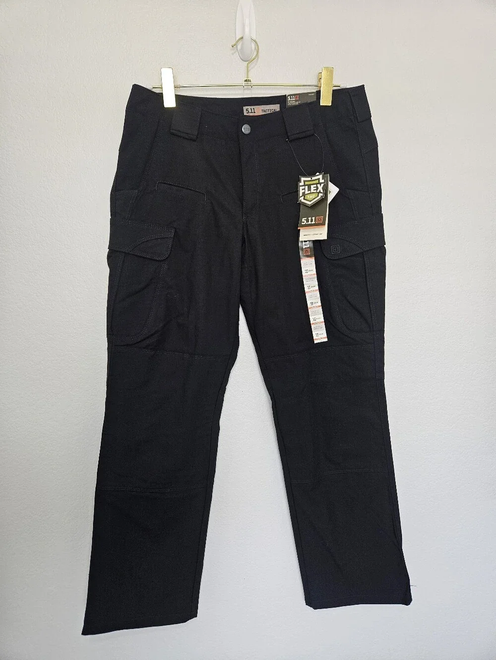 NWT 5.11 | Stryke Black Tactical Pant Straight Leg Cargo Multi Pocket Womens 10 - Picture 5 of 8